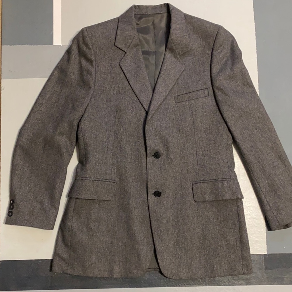 Mens Heather Gray Mark Hall Blazer
